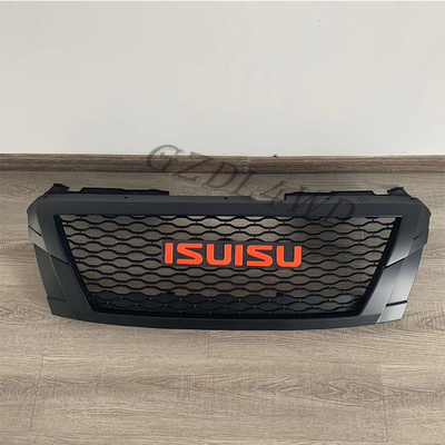 Dmax D-Max 2016-2018 Abs Matte Black Front Racing Grille Grills Auto Accessories Front Bumper Mask Cover Fit Grill