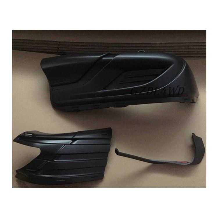 Matte Black 2016 Toyota Hilux Revo Rear Bumper Wrap Angle