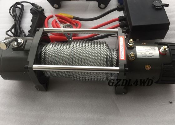 12v 트럭 도로 떨어져를 위한 전기 윈치 8.3mm 철강선 9500lbs